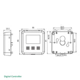 Brookvent Aircycle 1.3+ Digital Wall Mount Whole House MVHR System